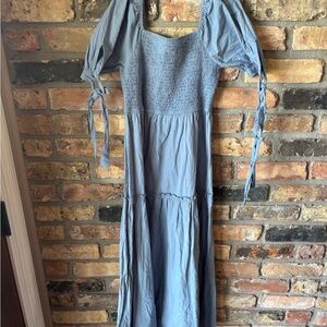 Elegant Blue Women's Dress
